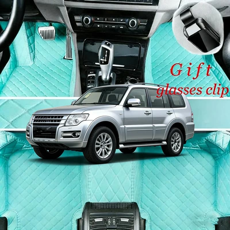 Custom For Mitsubishi Pajero Montero Shogun V73/ 2008-2012 Car Floor Mats Car Accessories Carpets Covers Left /Right Hand Drive