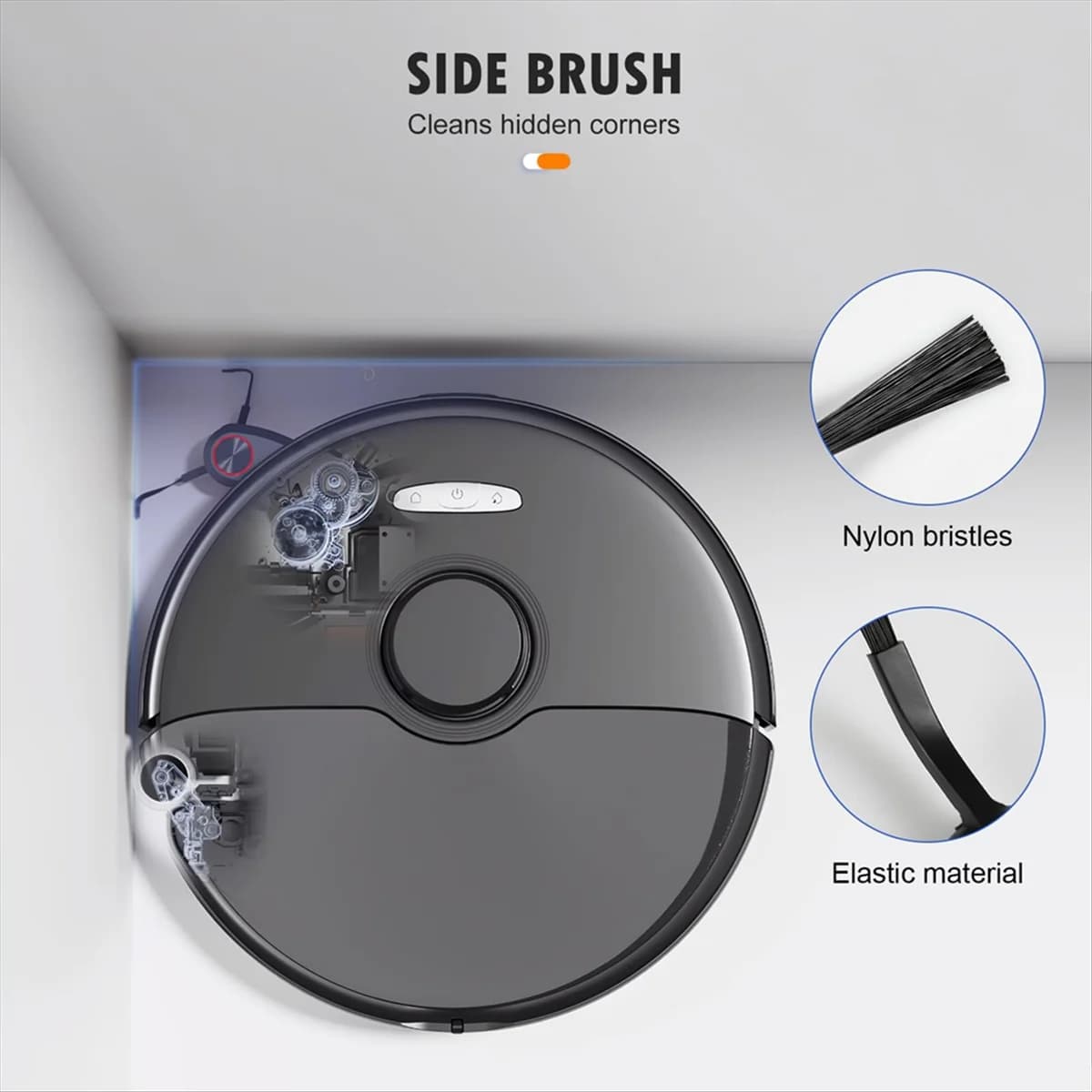 FZFZ Kit di accessori per aspirapolvere robot S8 MaxV Ultra, spazzole principali, sacchetti per la polvere, panni per mocio, panni per mocio per bordi, filtri