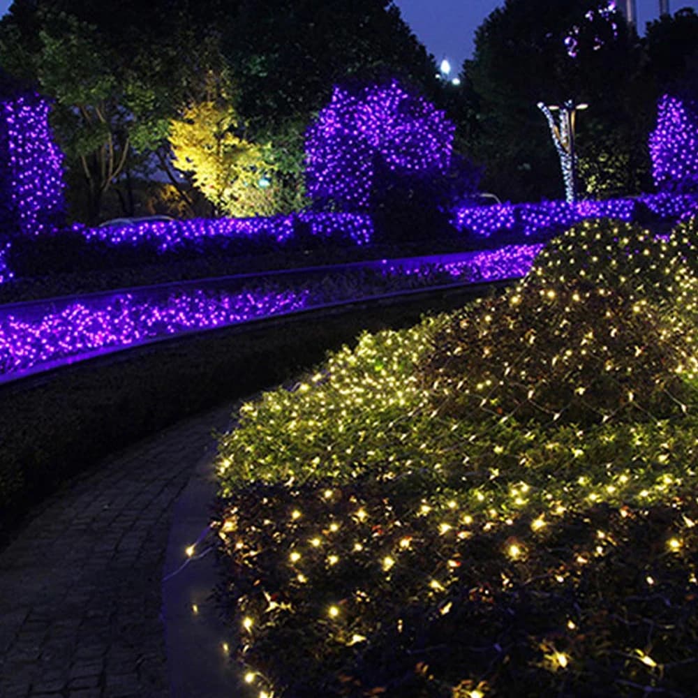 220V Spina UE 4mx6m 2mx3m 2mX2m Ghirlande di Natale LED String Net Lights Fata Xmas Party Garden Decorazione di nozze Tenda di luce