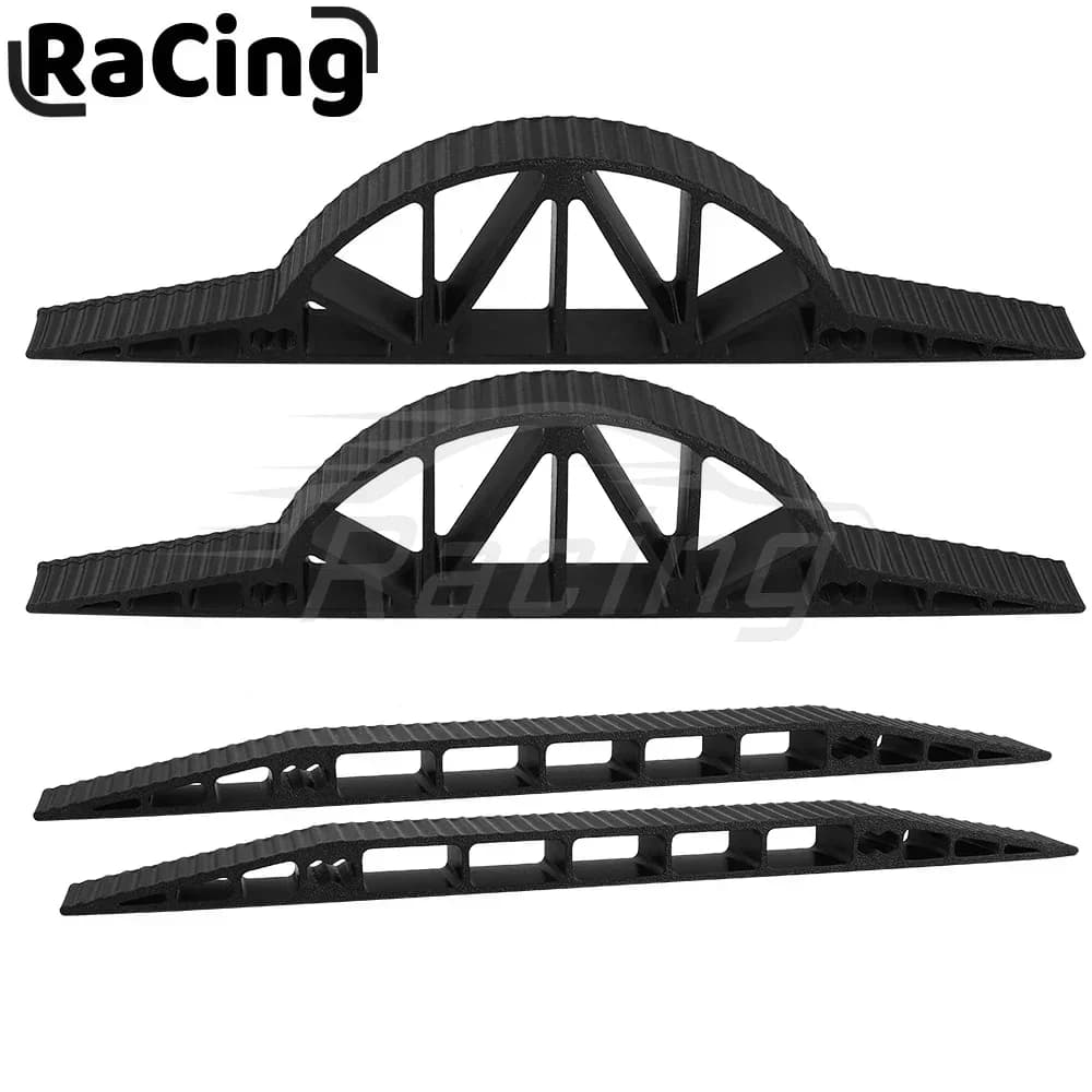 1 paio di plastica nera fuoristrada blocchi stradali pendenza ripido decorazione barricata per 1/10 1/14 1/16 1/18 1/24 1/28 RC Crawler Car