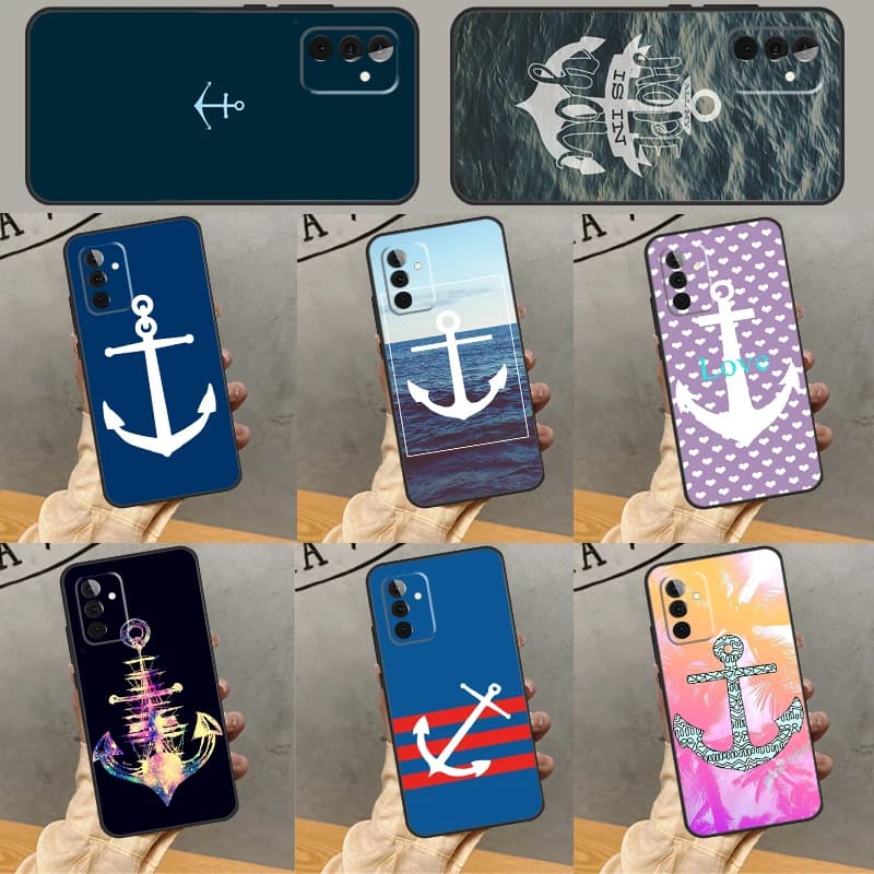 Nautical Anchor Barca Mare Caso Per Samsung Galaxy A34 A06 A05 A32 A16 A55 A36 A26 A54 A14 A22 A52 A35 A15 A53 A13 A56
