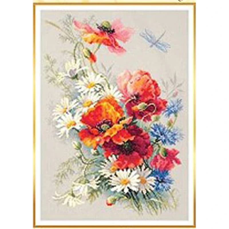 ZZ6025 Cross Stitch Kits Cross-stitch Home Decoration Embroidery Set Handmade Cross Stitch Embroidery Complete Kit With Thread