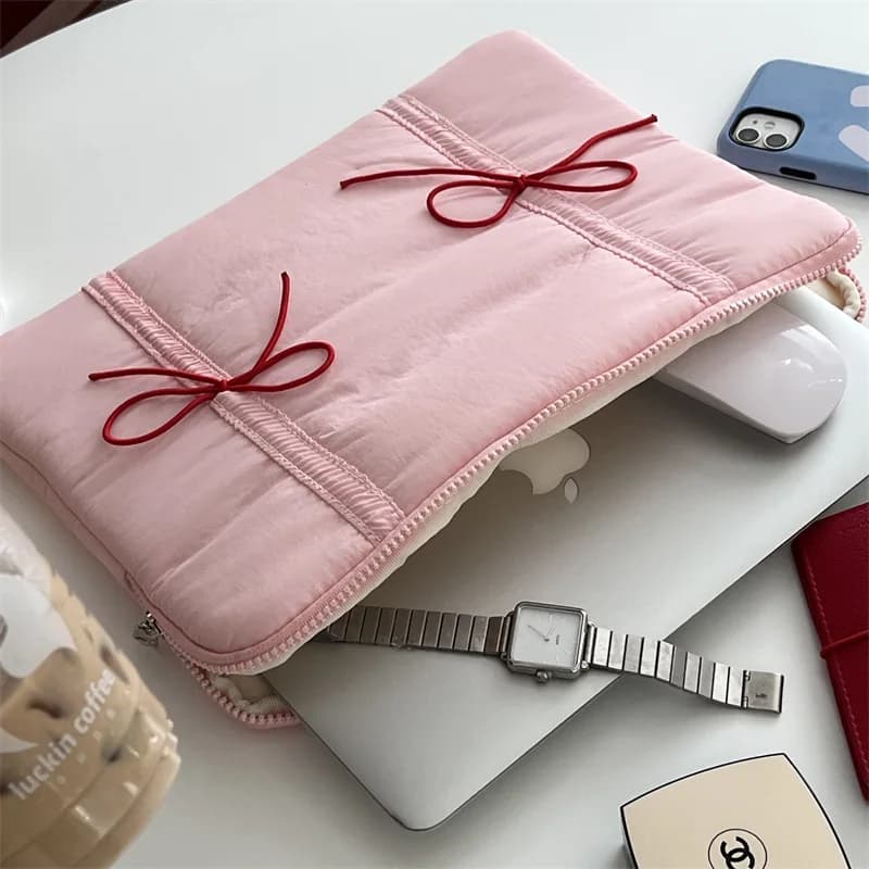 Borsa per laptop da 11/13/15,6 pollici Borsa per iPad Borsa per tablet stile balletto Custodia protettiva per iPad portatile Custodia per iPad per MacBook coreano