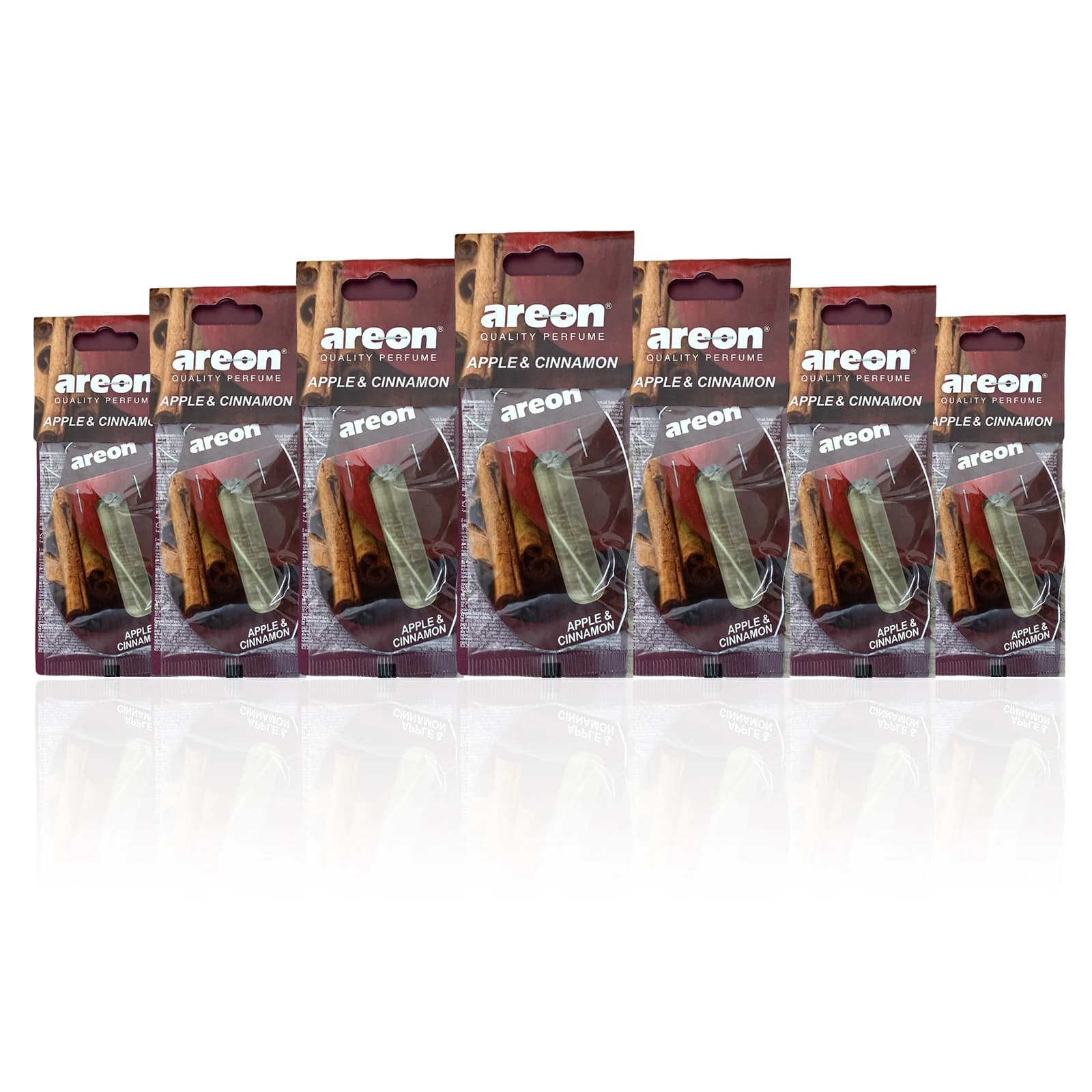 Areon 5/20 car deodorant pieces with apple scent, natural tea scented paper, suspended type mounted on cars, interior car accessories