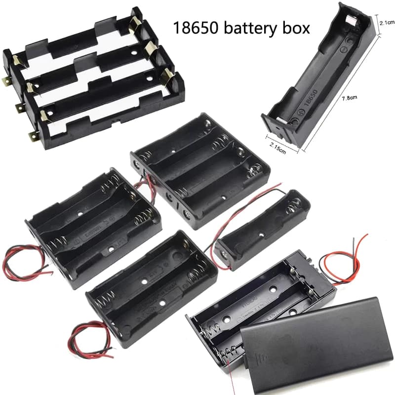18650 scatola di montaggio batteria scatola batteria 3.7V serie parallela linea di cintura supporto batteria manuale fai-da-te senza saldatura al litio