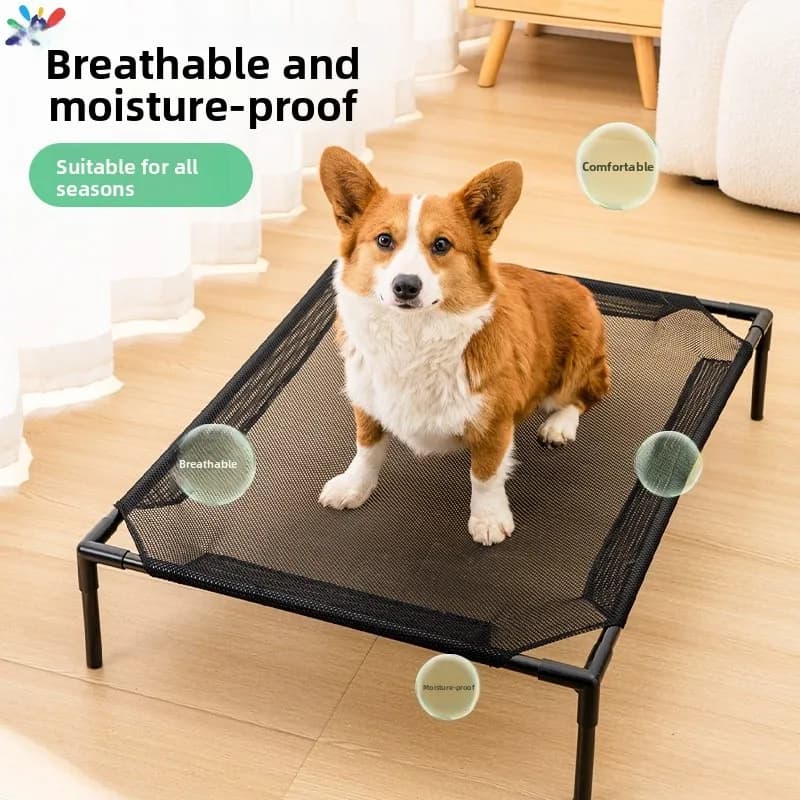 Cuccia per Cani di Taglia Grande Stile Militare, Letto per Animali Domestici Estivo Lavabile e Smontabile, Cuccia per Tutte le Stagioni per Cani di Taglia Media