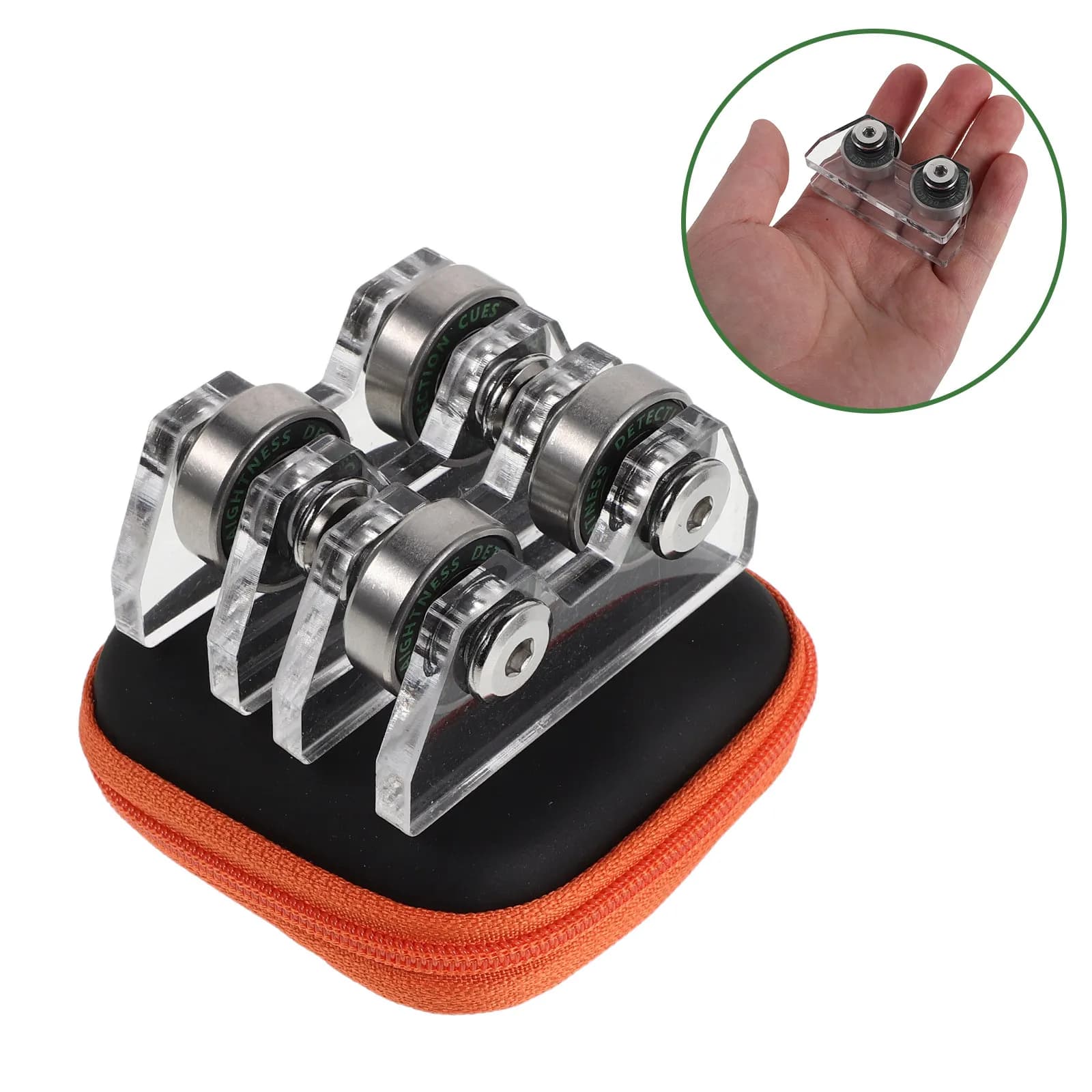 1Set Pool Billiards Cue Straightness Portable Acrylic Training Device for Cue Stick Alignment Calibration Repair