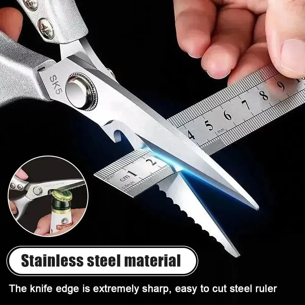 Stainless Steel Kitchen Scissors for Cutting Chicken Bones Meat Fish Scissors Professional Scissors Kitchen Accessories