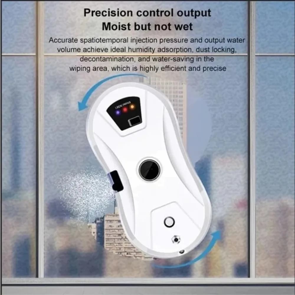 Robot Aspirapolvere Ultra Sottile per Finestre, Pulitore Elettrico per Vetri con Telecomando per Finestre Interne ed Esterne, Specchi, Tavoli e Piastrelle