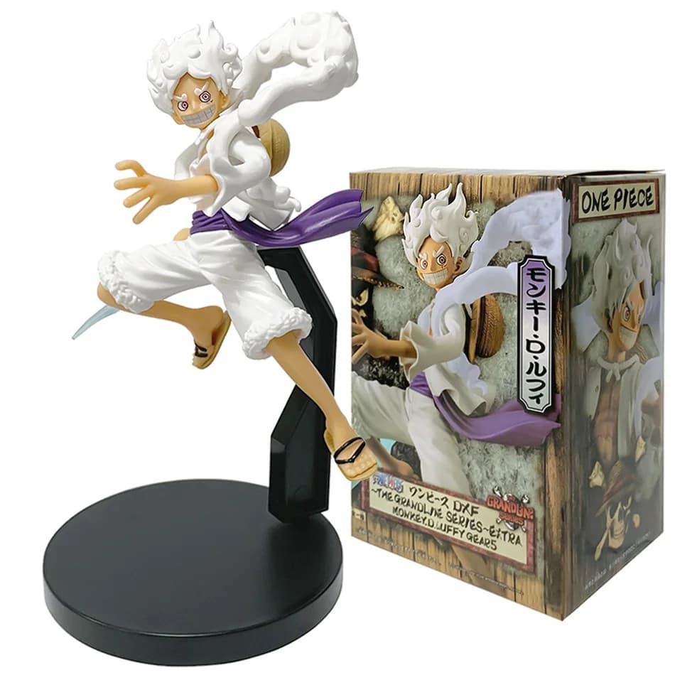 Statuetta Anime ONE PIECE 18cm, Action Figure di Monkey D Luffy Nika, Modellino in PVC da Collezione, Regalo Disponibile