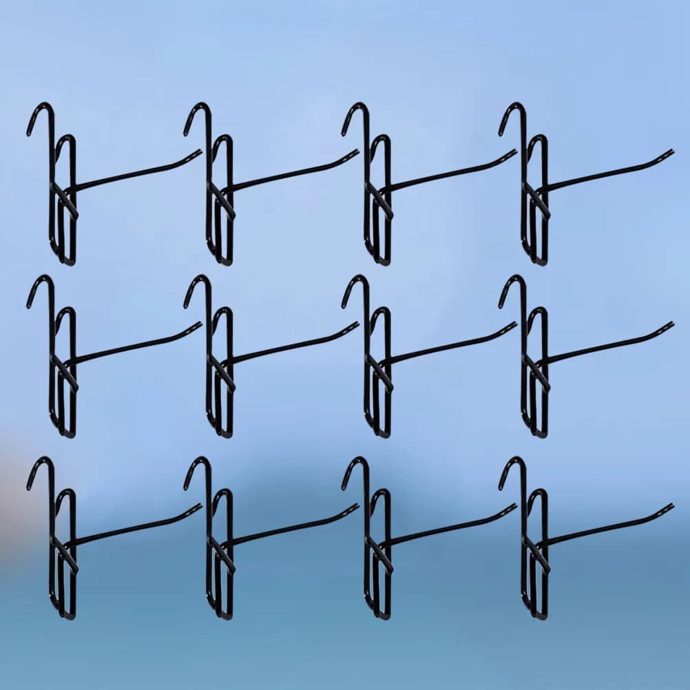 20 Pezzi Ganci a S in Ferro Eleganti Spessore 3mm Senza Foratura, Ganci Resistenti per Cesti Doccia, Vestiti, Borse, Rulli Levapelucchi, Oggetti Vari