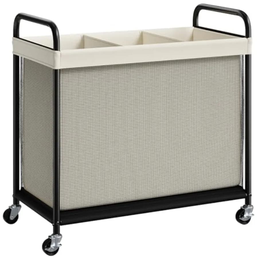3 120L compartments with Wheels, Removable Parts and Steel Structure