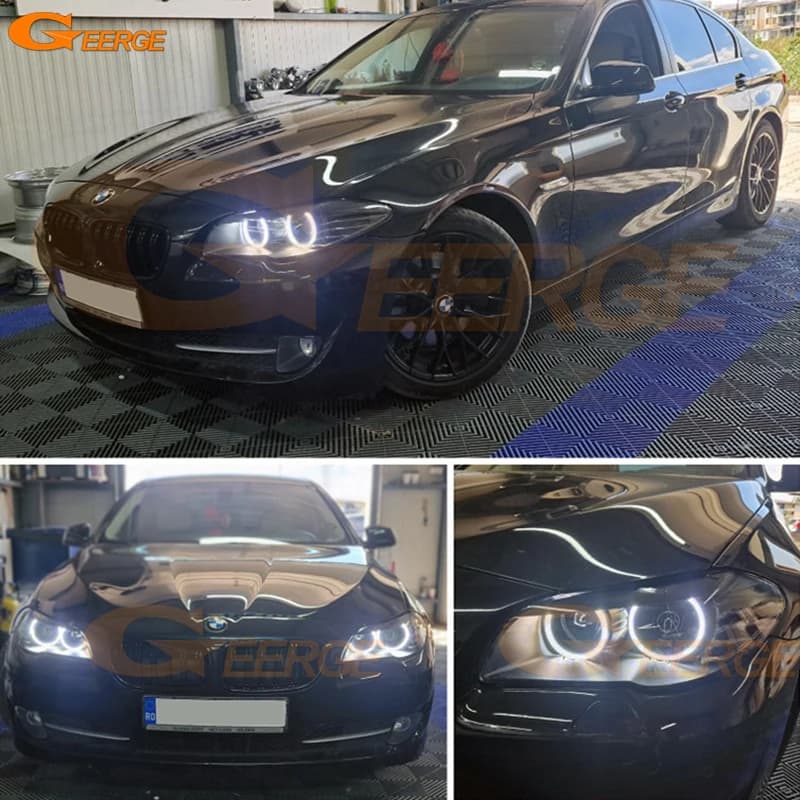 Per BMW F10 F11 F18 520i 523i 525d 528i 530i 535d 535i M5 Eccellente Luce diurna Ultra luminosa SMD LED Angel Eyes Kit Halo Anelli