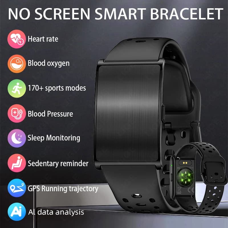 AI Health Bracelet Smart Bracelet Watch Man Woman Heart Rate Blood Pressure Monitor Fitness Tracker Sport Waterproof Smartband