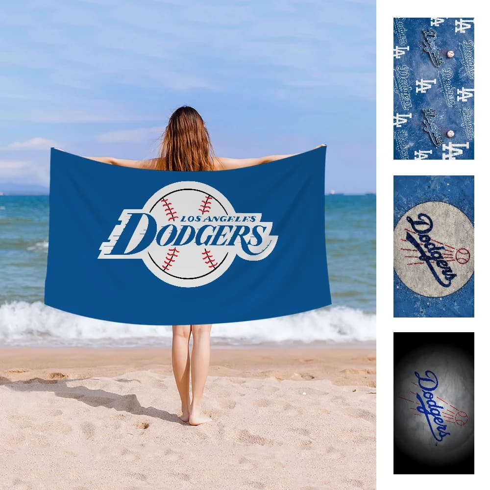 Dodgers telo mare in microfibra assorbente ad asciugatura rapida morbido Yoga nuoto Resort asciugamano da arrampicata in montagna