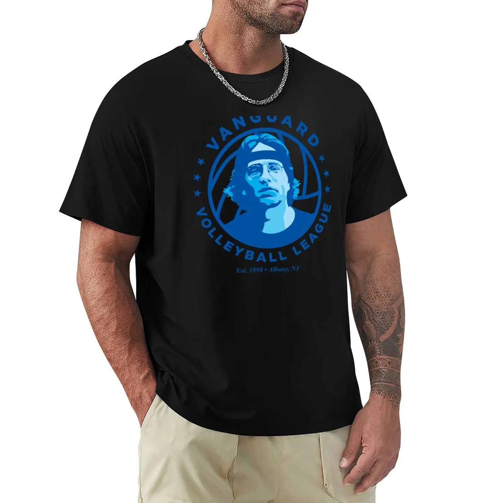 Vanguard Volleyball League (blue) T-Shirt Halloween Casual T-Shirt