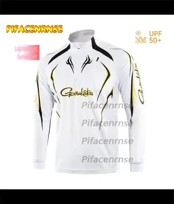 Abbigliamento da pesca a maniche lunghe ad asciugatura rapida, anti-UV, protezione solare, per ciclismo, escursionismo e pesca.