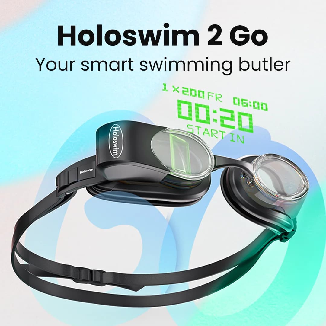 Holoswim 2GO Smart Goggles Occhialini da nuoto antiappannamento