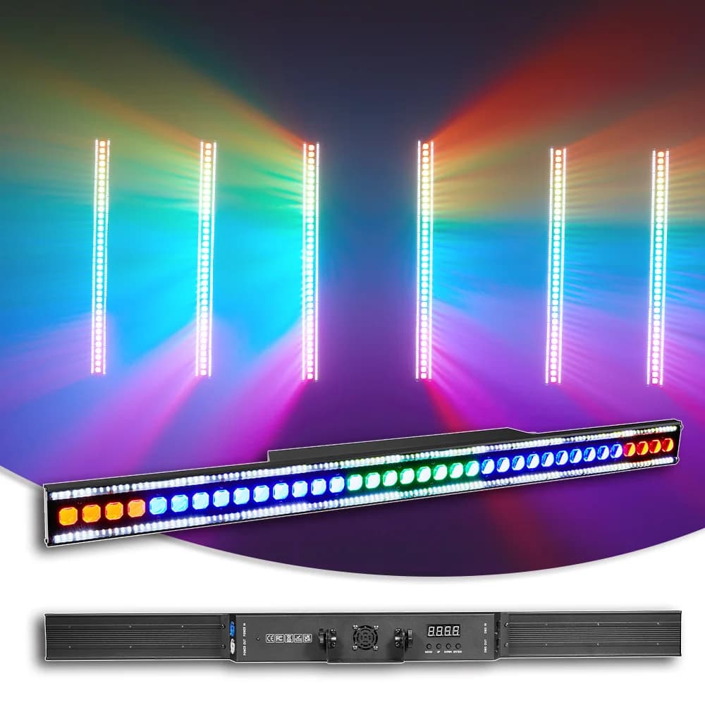 YUER LED 36x3W RGBW Light band Stroboscopic effect wash with SMD RGB ring for concerts Live show Background Dj Club Dance Party Stage