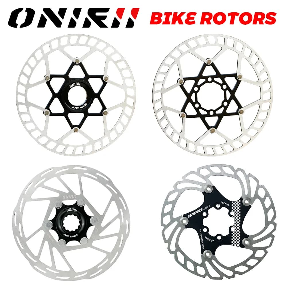 ONIRII Disc Brake Rotor with Screw Center Lock/ Ultra Light/ Floating/ Six Bolts 140/160mm for Mountain Road Bike MTB New
