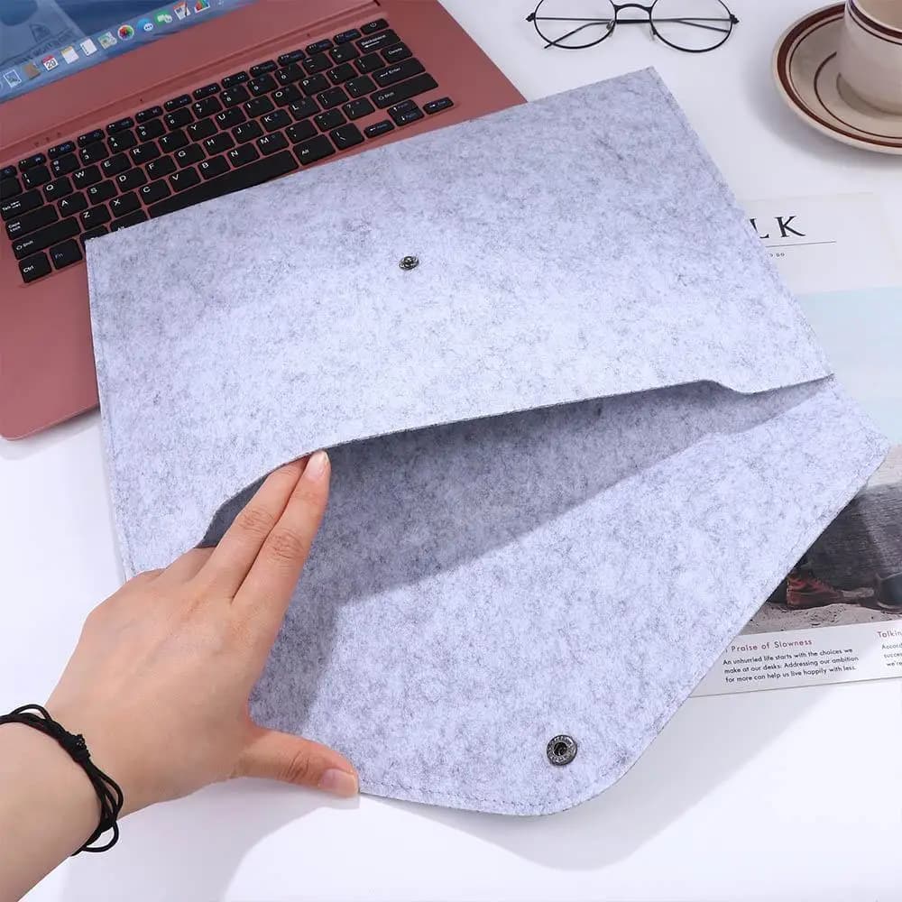 Borsa per Archivio Cancelleria, Contenitore per Forniture Scolastiche, Portadocumenti da Ufficio, Organizzatore di Documenti, Cartelle Portadocumenti A4 in Feltro