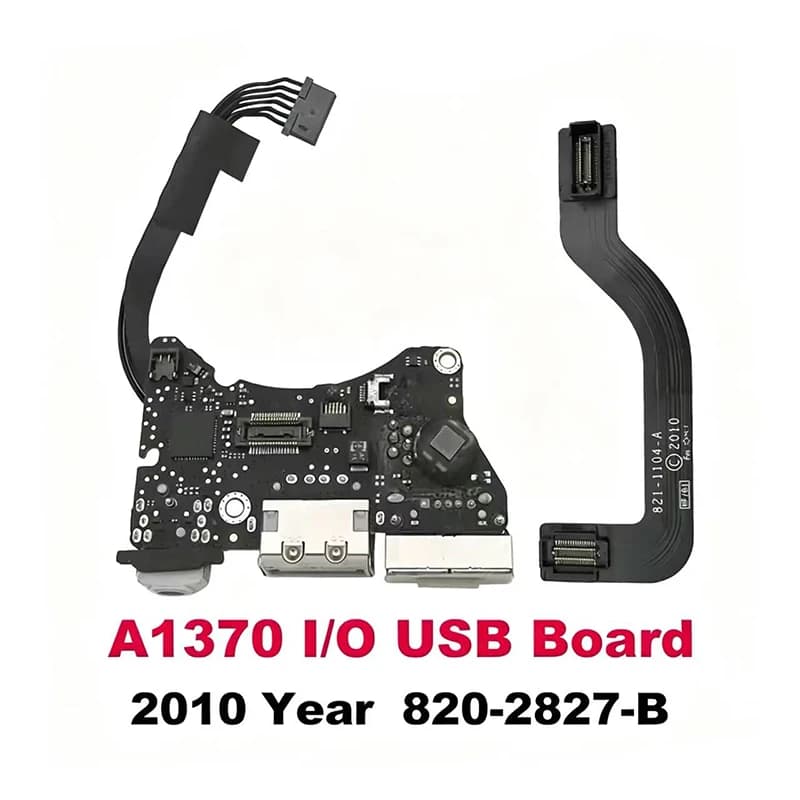 Cavo flessibile di ricarica USB audio DC-IN originale per Macbook Air 11" A1370 2010, scheda con connettore di alimentazione DC-IN 820-2827-B