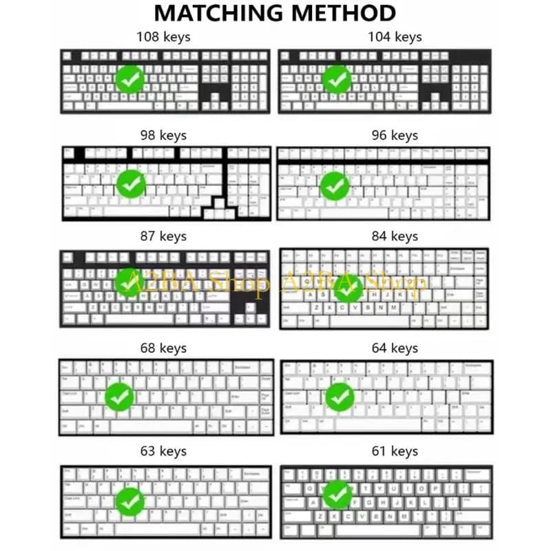 A2BA Materiale PBT Copritasti Gatti Cuccioli Tema MOA Profilo Coloranti Sublimazione 140 Tasti ANSI Layout Tastiere Meccaniche