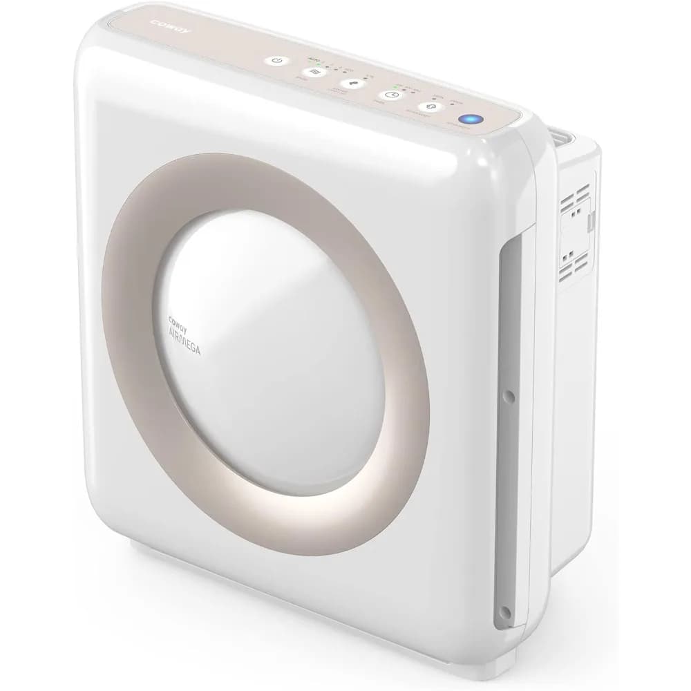 Spedizione dagli Stati Uniti Nuovo purificatore d'aria 2 in 1 con vero filtro HEPA e set di filtri di ricambio extra, bianco