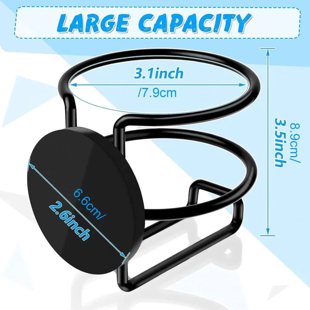 9 cm anti-rust car magnetic cup holder No tool required Easy to install Truck SUV Bottles for drinks Organizer Wallet