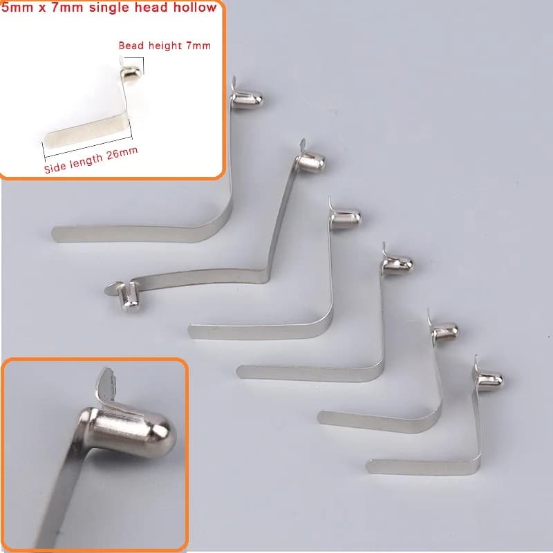 10 pz 5mm doppio singolo bottone cavo Clip Kayak Paddle Snap Spring Clip tenda palo tubo serratura tenda da sole telescopica Shrapnel