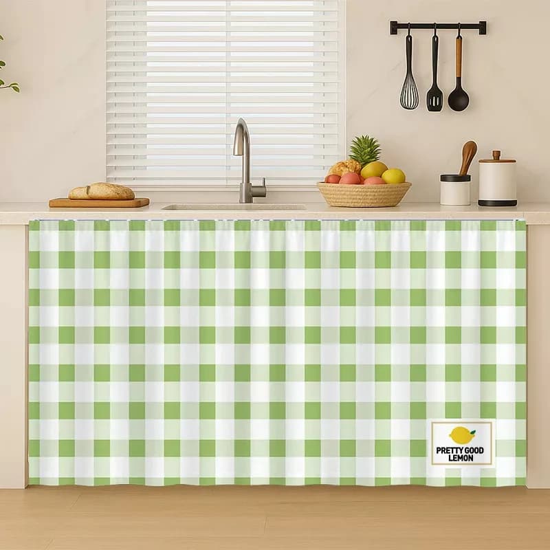 Telo Copri Armadio e Lavatrice VIKAMA Fresh Plaid con Velcro - Antipolvere, Senza Foratura, Soluzione per Coprire i Diseguali Mobili