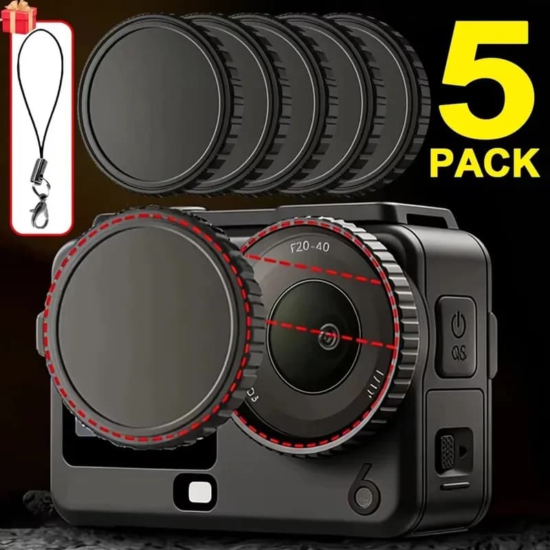 Silicone Camera Lens Caps 1-5Pcs Anti-Scratch Dustproof Shockproof Protector for DJI Osmo Action 6 Action Camera Accessories