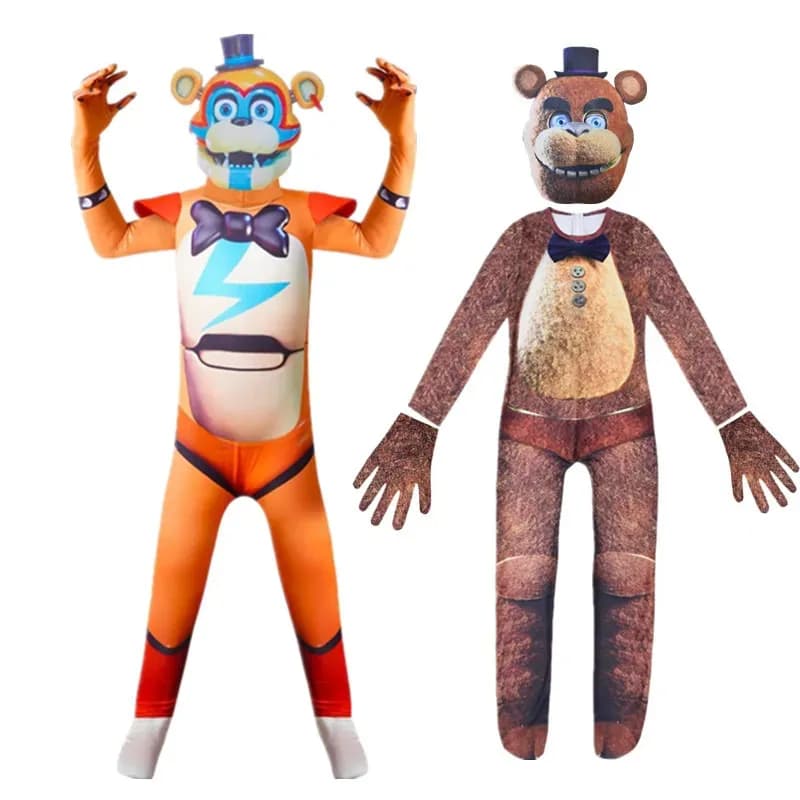 FNAF Halloween costume for children Five nights Freddyed Suit Cosplay Nightmare Bonnie Fnaf Freddy Anime Christmas gift for children