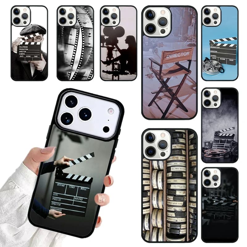 Film Movie maker Clapperboard Take Phone Case For iPhone 17 16 15 14 13 12 11 Pro Max 17air Shockproof Cover Fundas