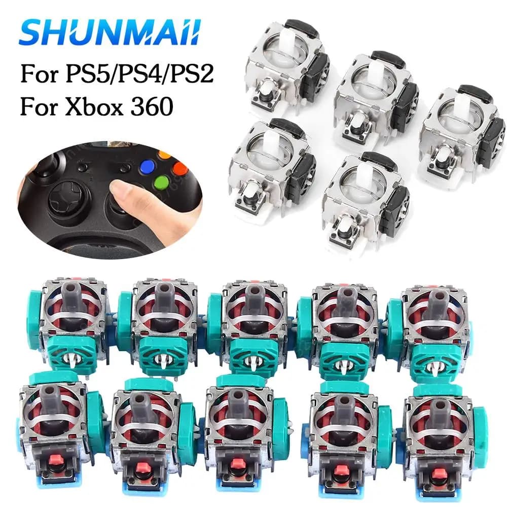 Joystick analogico 3D 5/10pcs per modulo sensore Xbox 360 Thumb Stick parti di ricambio per accessorio Controller Gamepad PS5/PS4/PS2