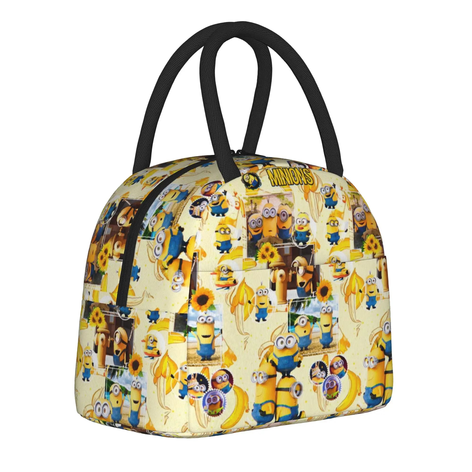 Borsa termica per il pranzo con disegno di Banana Henchmen, borsa termica impermeabile e riutilizzabile, borsa per il pranzo, borsa per il cibo da college