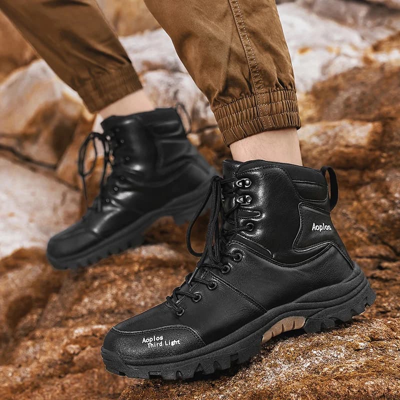Unisex Outdoor Hiking Trekking Shoes Non-slip Wear-resistant Hunting Boots Mountain Climbing Camping Footwear