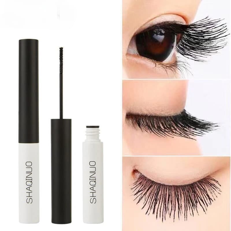 Black White Pipe Mascara Micro Fine Brush Natural Volume curling 24 Hours Water resistant for sensitive eyes Daily use