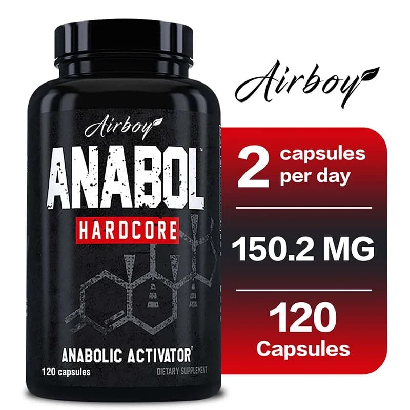 Integratore Anabol Hardcore - Integratori per la costruzione muscolare anabolica che promuovono la sintesi delle proteine muscolari e aumentano la forza