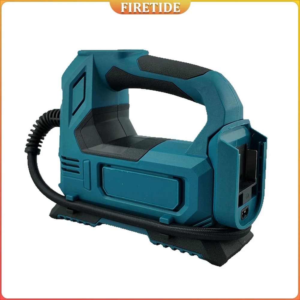 Pompa d'aria elettrica senza fili per pneumatici per biciclette per auto Sfere Compressore d'aria per gonfiaggio pneumatici per auto portatile per batteria 18V