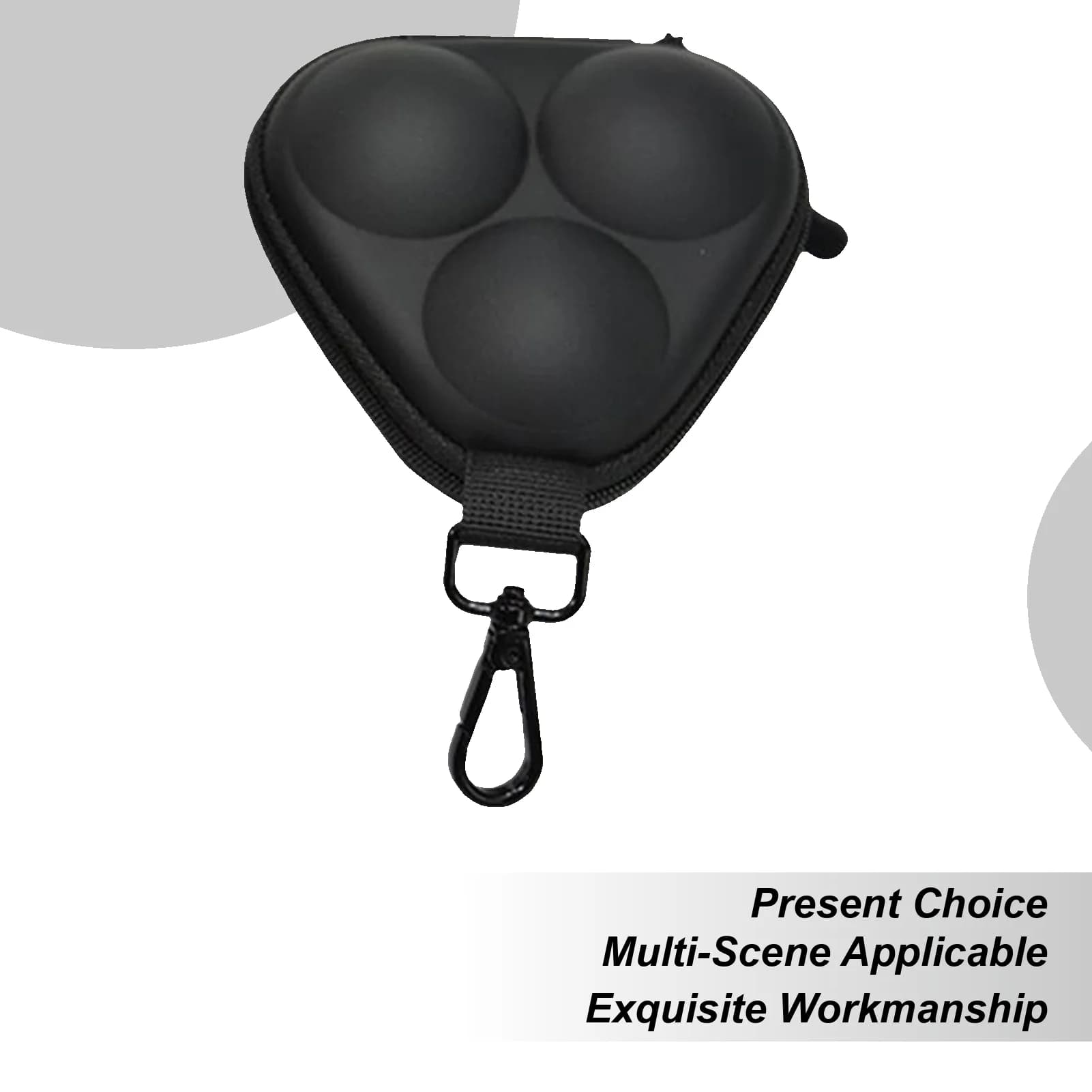 Borsa da golf Borsa compatta per tee da golf e organizer per palline Guscio rigido portatile con custodia per moschettone per sport da donna di facile accesso