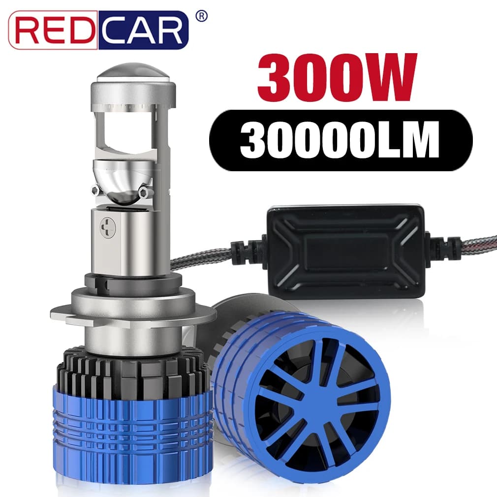 H4 H7 BI Lente per proiettore a LED H11 9005 HB3 9006 HB4 Fascio Hi/Lo Lampadina per fari per auto Faro a LED per auto Mini lente Proiettore LHD RHD