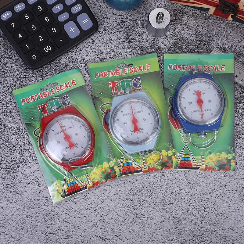 High Quality 5/10kg Mechanical Vintage Portable Spring Balance Hook Scale For Hanging Option Pocket Luggage Scale.
