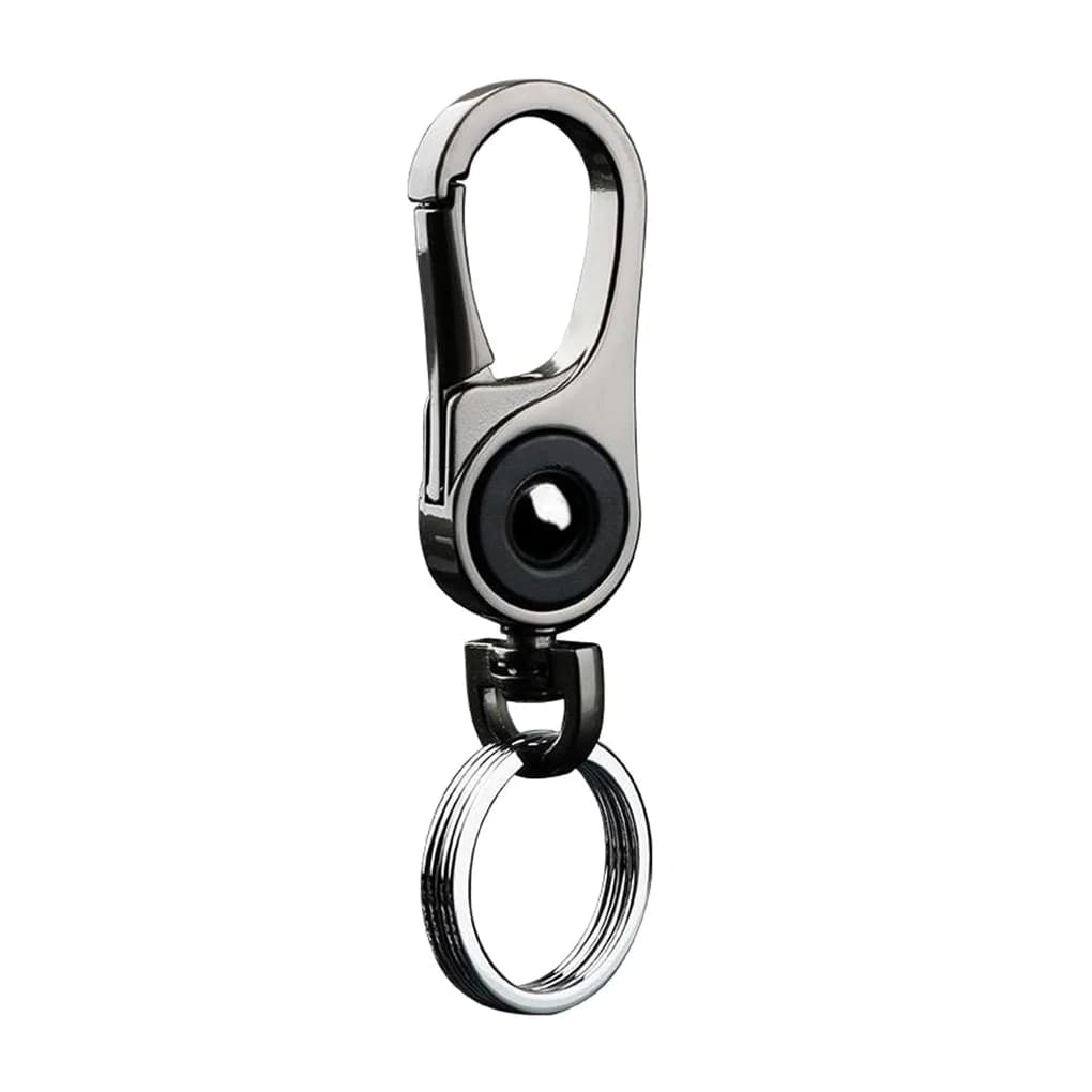 Portachiavi in Metallo per Auto, Portachiavi Resistente con 2 Anelli Portachiavi