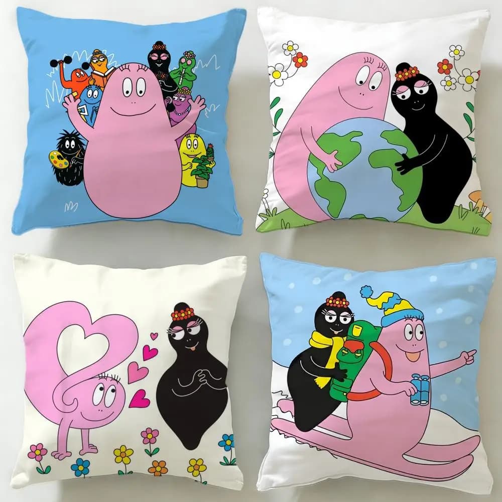Popolare fodera per cuscino Bbarbapapaed, morbida e facile da lavare – versatile per divano, letto, viaggi e ufficio