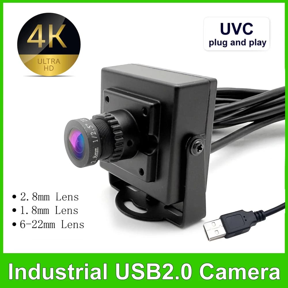 Webcam NEOcoolcam 4K 2K 30FPS with manual zoom lens 6-22mm for streaming on TikTok/YouTube, plug and play