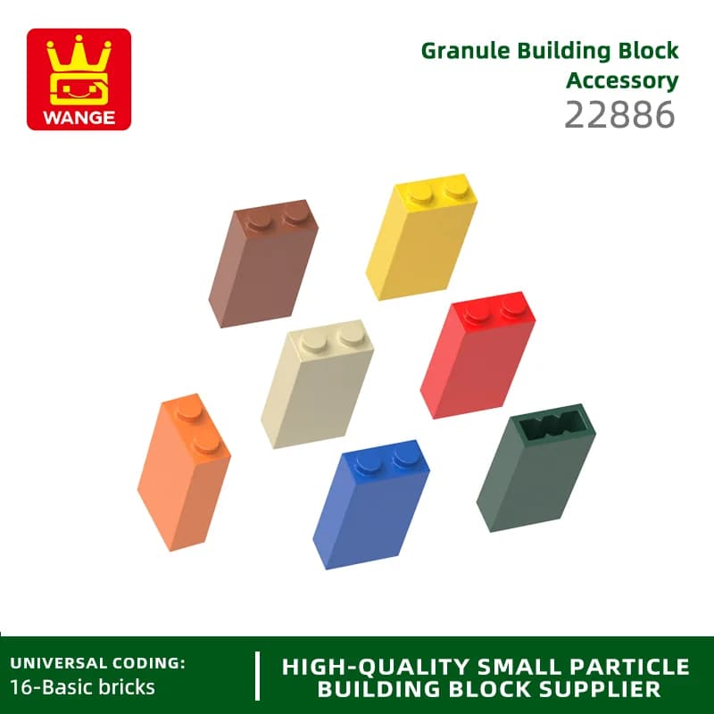 Wange 50 Pz/lotto 22886 Mattoni 1x2x3 Building Blocks Moc Accessori di Colore Compatibile con il Mattoni FAI DA TE Pezzi di Ricambio Giocattolo Regalo