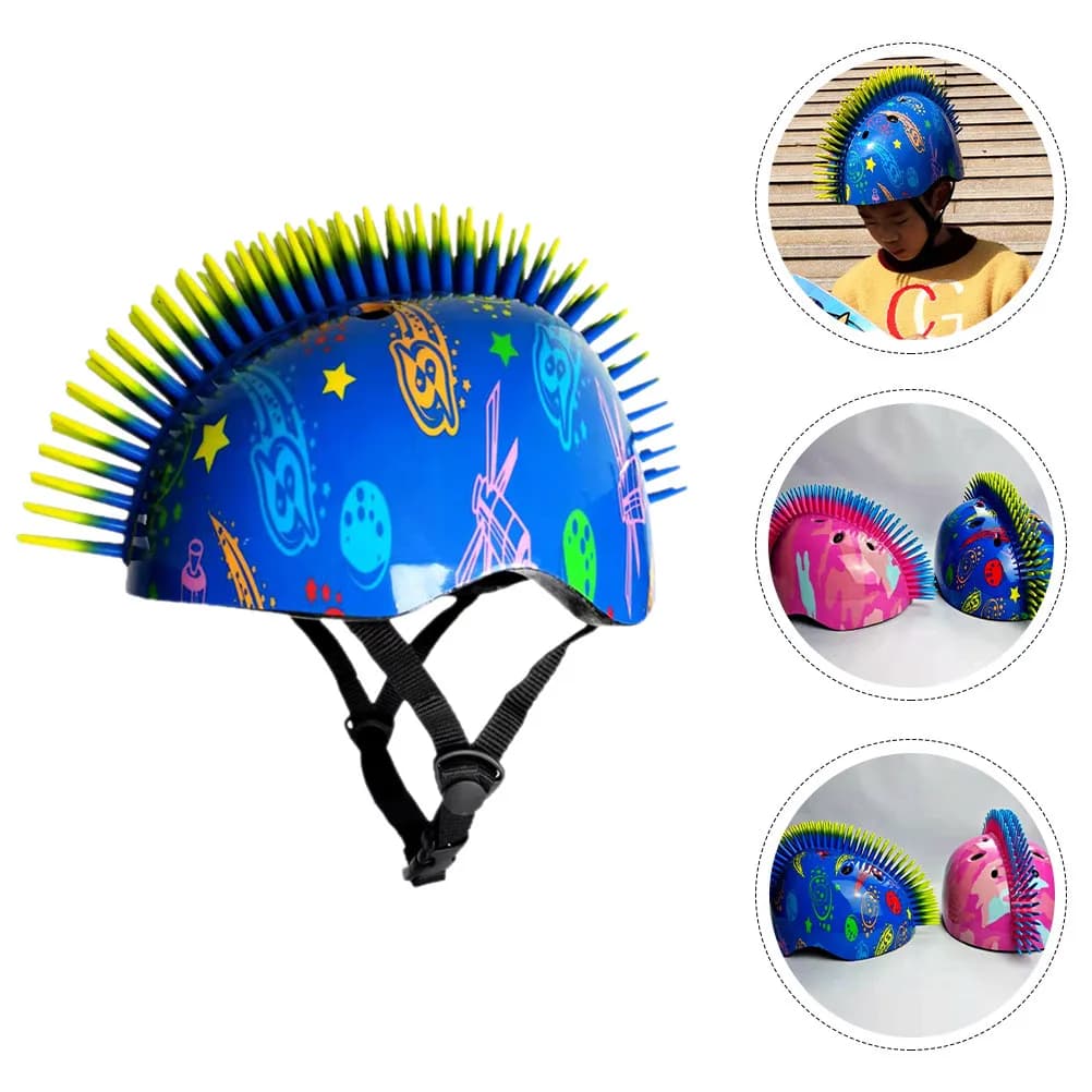 Blue Unisex Ski Reinforced ABS Shock Absorbing One Size Fits Kids Skateboard Roller Biking Snowboard Cycling Helmets