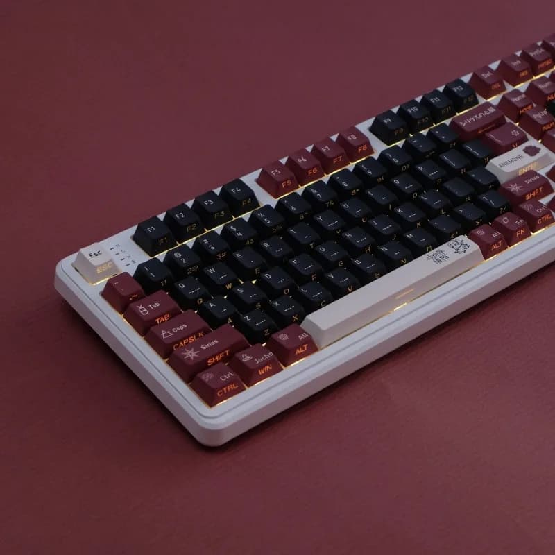 Set di copritasti a tema Emozioni per altro mondo Set di copritasti PBT Cherry Profile personalizzati originali fatti a mano per accessori per tastiera meccanica