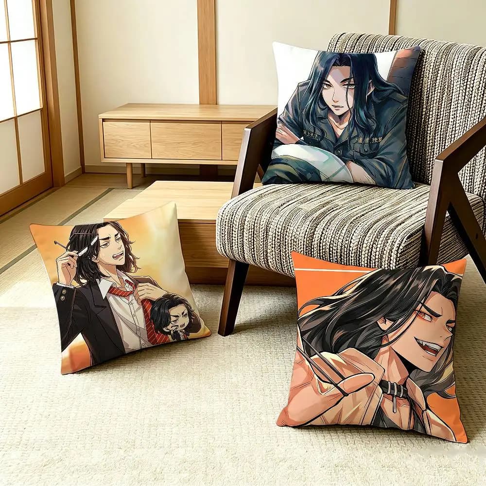Aesthetic Keisuke B-Baji Pillow Case Pattern Printed Pillowcase For Living Room Sofa Cushion Cover